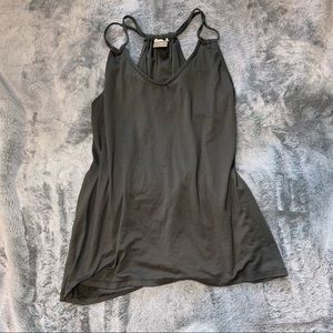 Gray Ink & Ivy Tank Top with String Straps Size Large